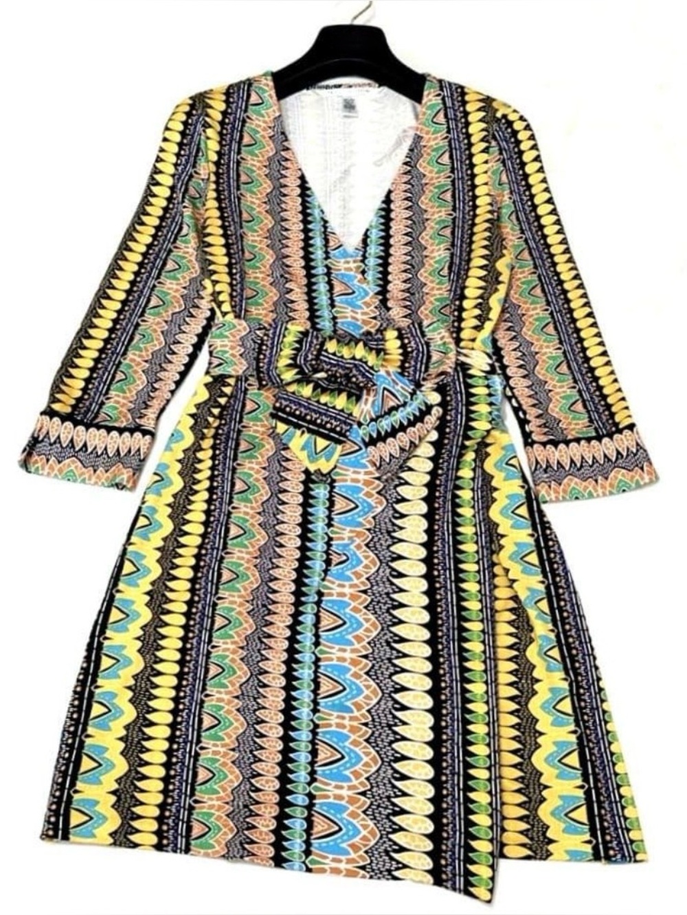 Vintage Diane von Furstenberg (DVF) Julian Mini silk jersey wrap dress, size 14